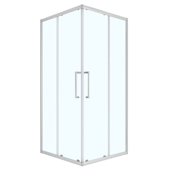Душевое ограждение Loranto 100x100 см CS-AB01S-100, сатин/прозрачное - фото 