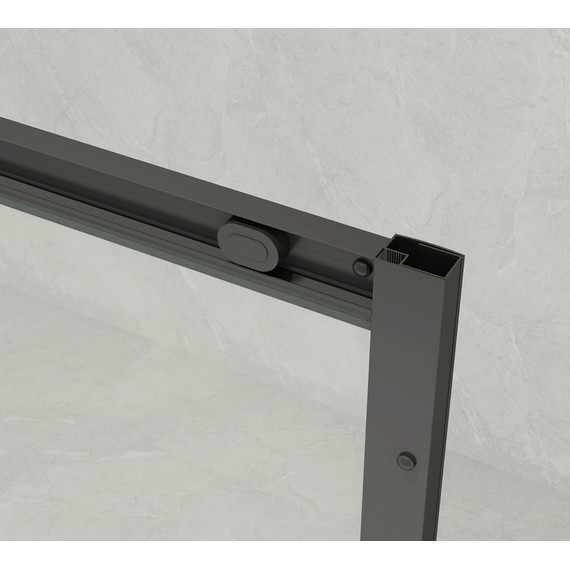 Душевое ограждение Loranto 120x90 см CS-AB02B-129, чёрный матовый/прозрачное - фото 3