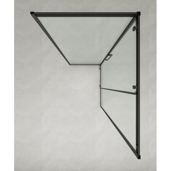 Душевое ограждение Loranto 120x90 см CS-AB02GG-129, серый матовый/прозрачное - фото 5