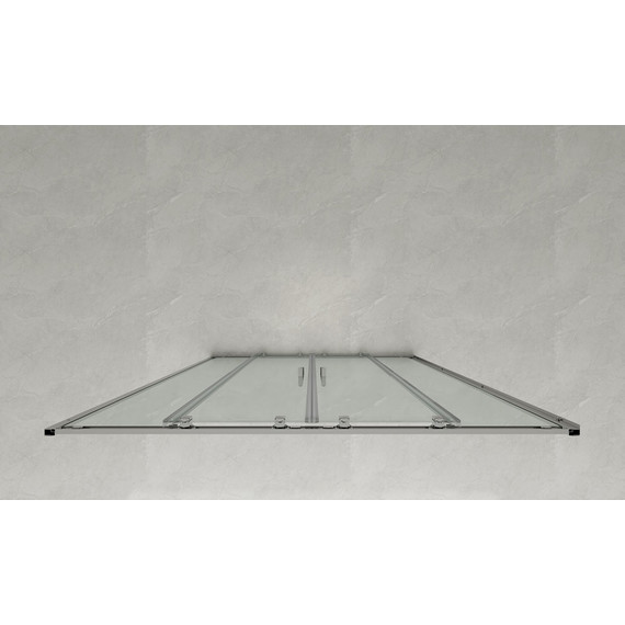 Душевая дверь Loranto 150 см CS-AB04B-150, чёрный матовый/прозрачное - фото 3