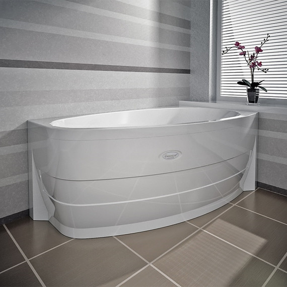 Ванна акриловая Радомир Орсини 160x90 см R (в комплекте каркас и сифон) - фото 4