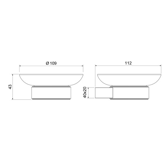 Мыльница Timo Luiro 18521/18, цвет чёрное золото - фото 2