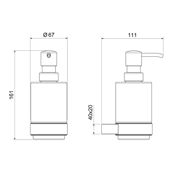 Дозатор для жидкого мыла Timo Luiro 18539/00 - фото 2