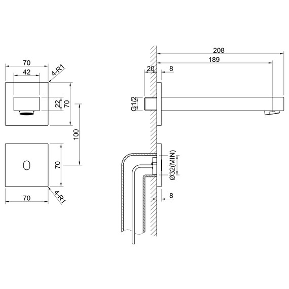 Смеситель для раковины сенсорный Timo Selene 2073/16SM, белый матовый - фото 2