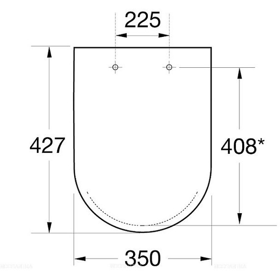 Сиденье с крышкой для унитаза Roca the gap микролифт A80173200B - фото 6