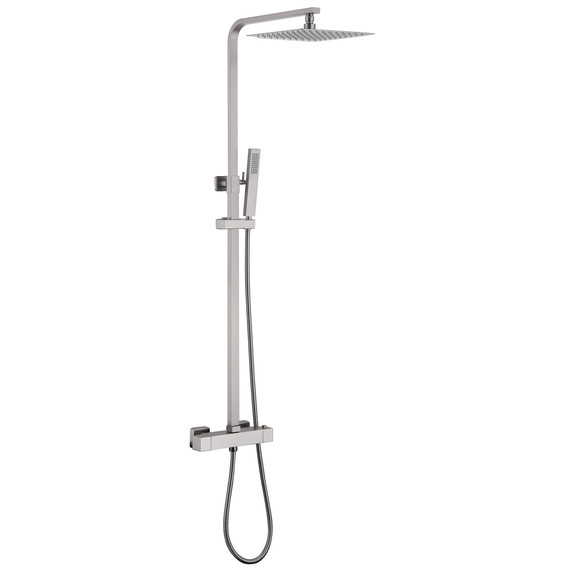 Душевая стойка с термостатом Abber Daheim AF8260SPL, сатин - фото 