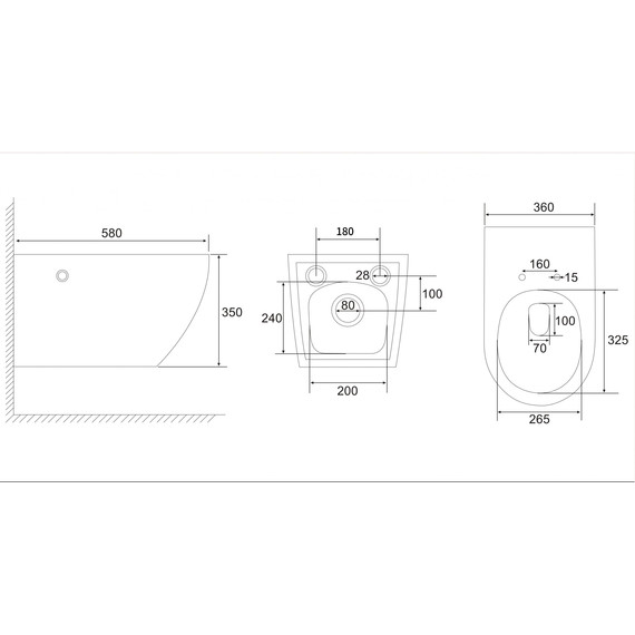 Унитаз подвесной импульсный Abber Bequem AC1126P с тонкой крышкой микролифт - фото 11