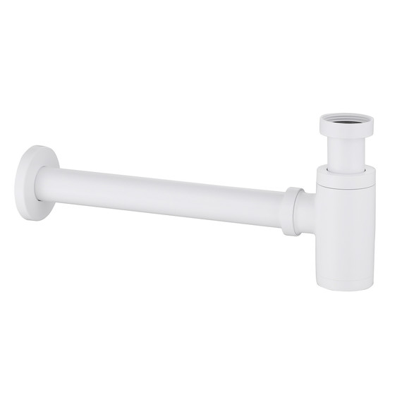Сифон для умывальника Abber AF0030W, белый матовый - фото 
