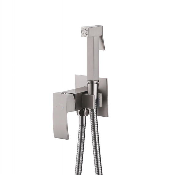 Набор для гигиенического душа Abber Wasserfall AF8625SP (со скрытой частью) сатин - фото 