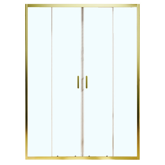 Душевая дверь Azario Tokyo 170 см AZ-362K2-170-BGL-CL, золото брашированное/прозрачное - фото 