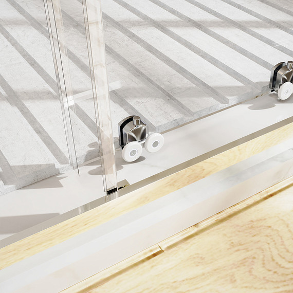 Душевая дверь Azario Tokyo 170 см AZ-362K2-170-BGL-CL, золото брашированное/прозрачное - фото 3