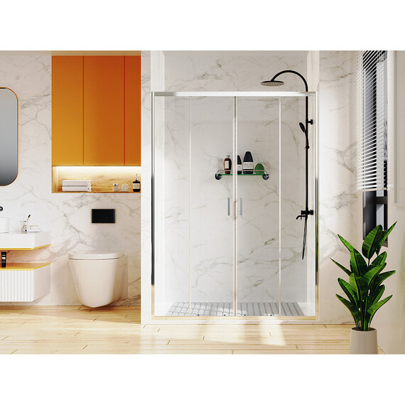 Душевая дверь Azario Tokyo 170 см AZ-362K2-170-CH-CL, хром/прозрачное - фото 7