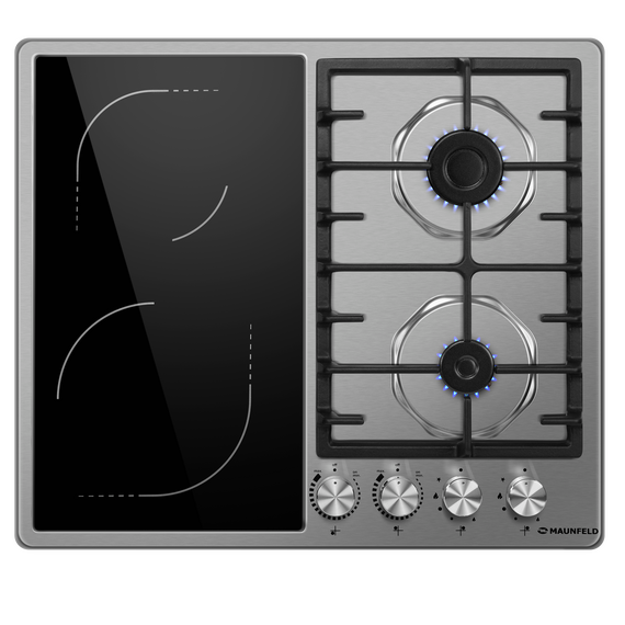 Комбинированная варочная панель Maunfeld EEHS.642VC.3CS/KG - фото 