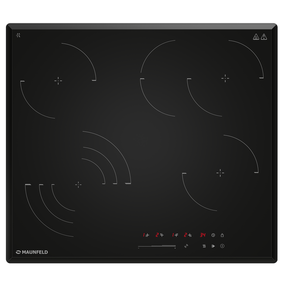 Электрическая варочная поверхность Maunfeld CVCE594SSMDBK LUX - фото 