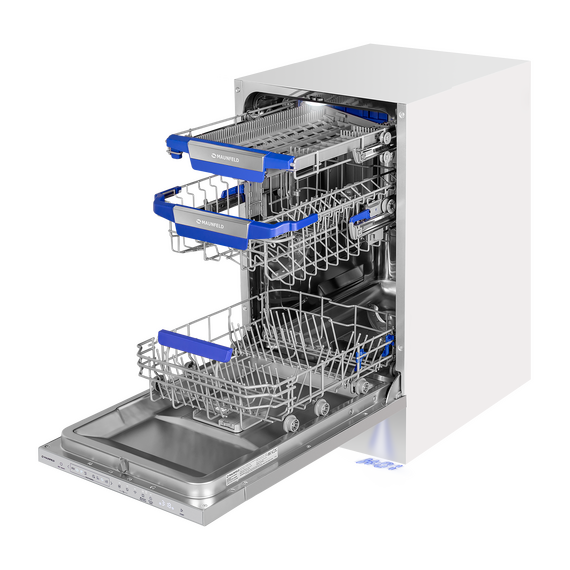 Встраиваемая посудомоечная машина Maunfeld MLP45330T Smart Beam Inverter Wi-Fi - фото 