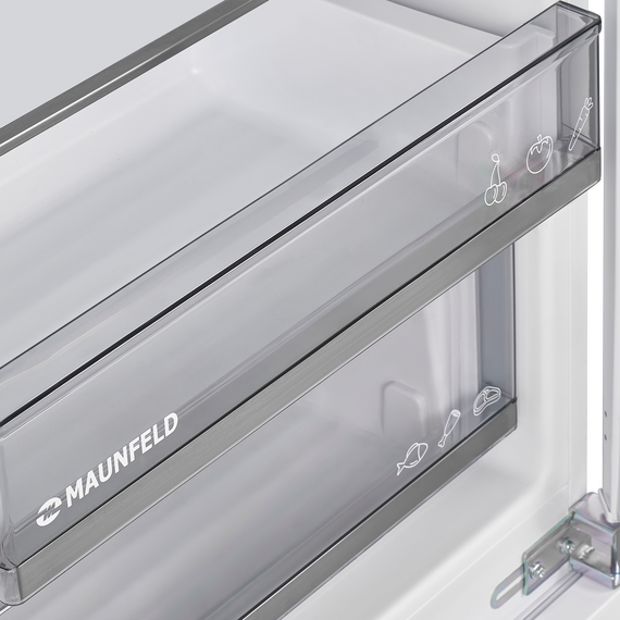 Встраиваемый однокамерный холодильник Maunfeld MBL177SWGR Inverter - фото 3