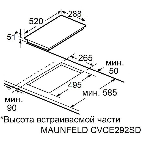Электрическая варочная поверхность Maunfeld EVCE292SDPBK - фото 7
