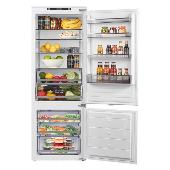 Встраиваемый двухкамерный холодильник Maunfeld MBF193NFW1GR Inverter - фото 