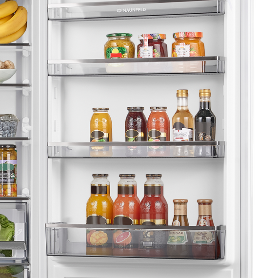 Встраиваемый двухкамерный холодильник Maunfeld MBF193NFW1GR Inverter - фото 6