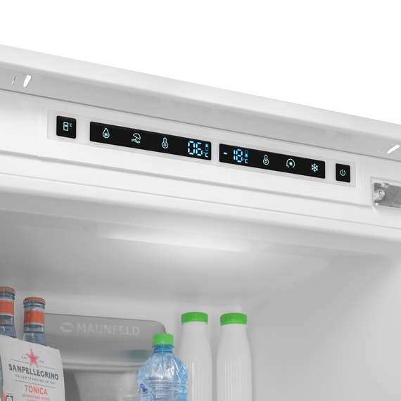 Встраиваемый двухкамерный холодильник Maunfeld MBF193NFWGR Inverter - фото 4
