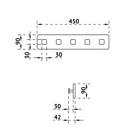 Набор крючков ABBER Stein AS1650MB, цвет чёрный матовый - фото 2