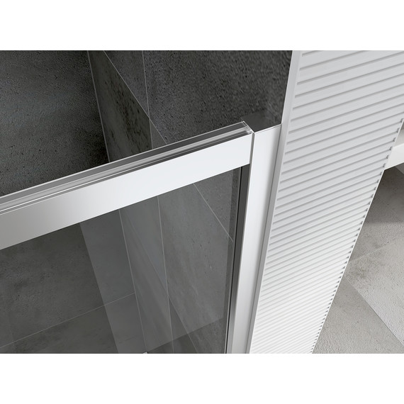 Душевое ограждение Abber Schwarzer Diamant 100х60 см AG30100H-S60-S60, хром/прозрачное - фото 6