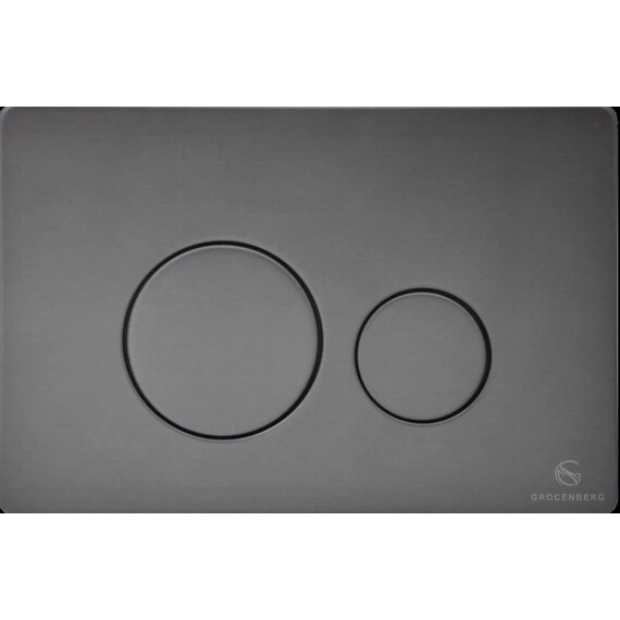 Кнопка смыва GROCENBERG KM3090BG, графит - фото 