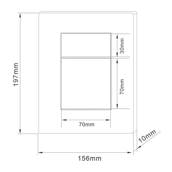 Кнопка смыва пневматическая Abber AC0123BG, золото брашированное - фото 2