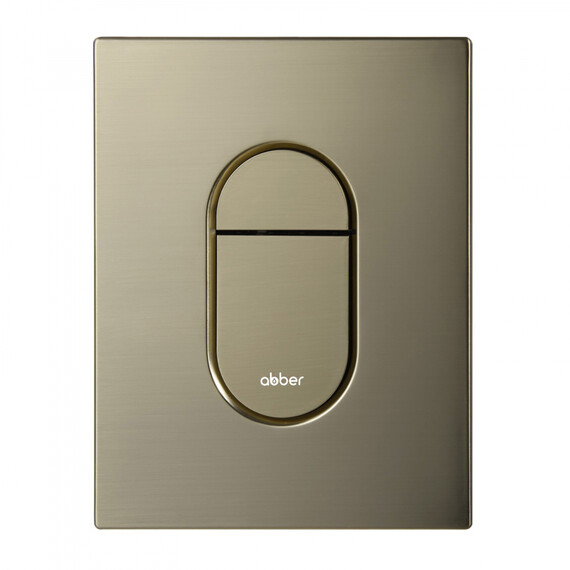 Кнопка смыва пневматическая Abber AC0124BG, золото брашированное - фото 