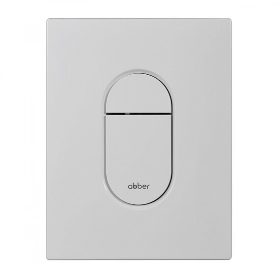 Кнопка смыва пневматическая Abber AC0124MW, белый матовый - фото 