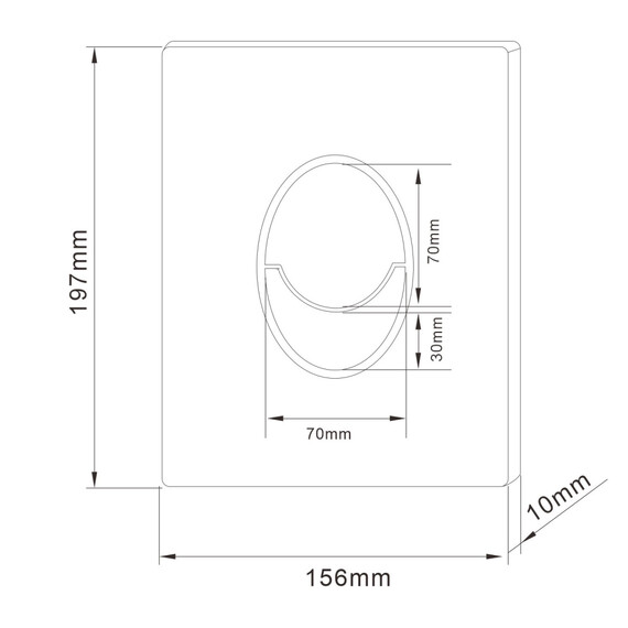 Кнопка смыва пневматическая Abber AC0125MB, чёрный матовый - фото 2