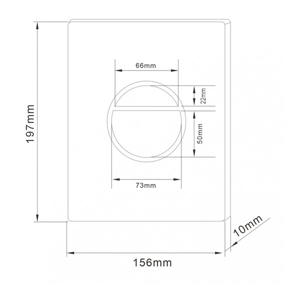 Кнопка смыва пневматическая Abber AC0126 - фото 2