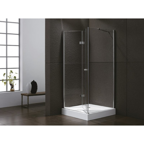 Душевое ограждение Cezares 80х80 см ELENA-W-AS-1-80-C-Cr, хром/прозрачное - фото 2