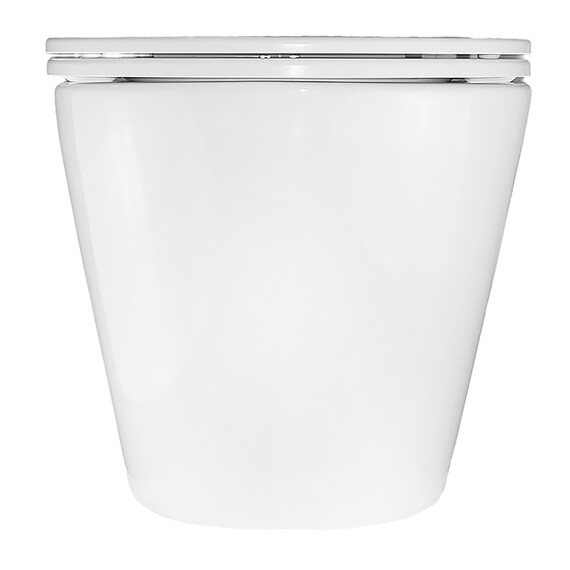 Унитаз подвесной безободковый Azario Teramo 0053 с крышкой микролифт, Цвет производителя: белый - фото 11