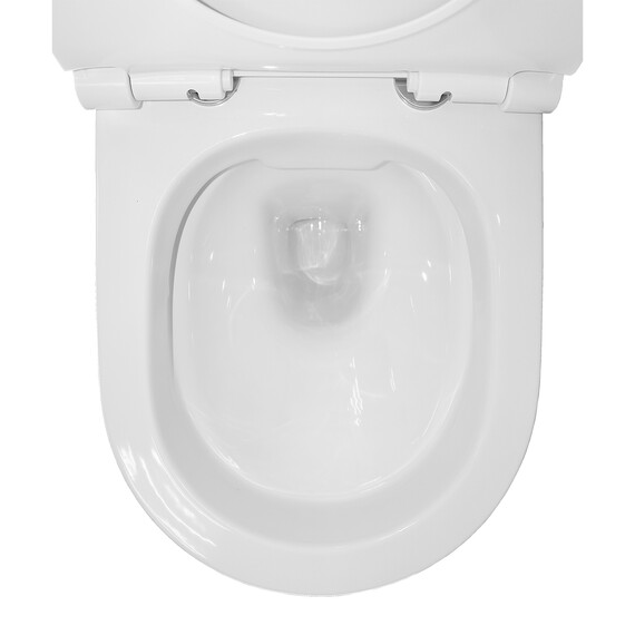 Унитаз подвесной безободковый Azario Nova AZ-2217 с крышкой микролифт - фото 9