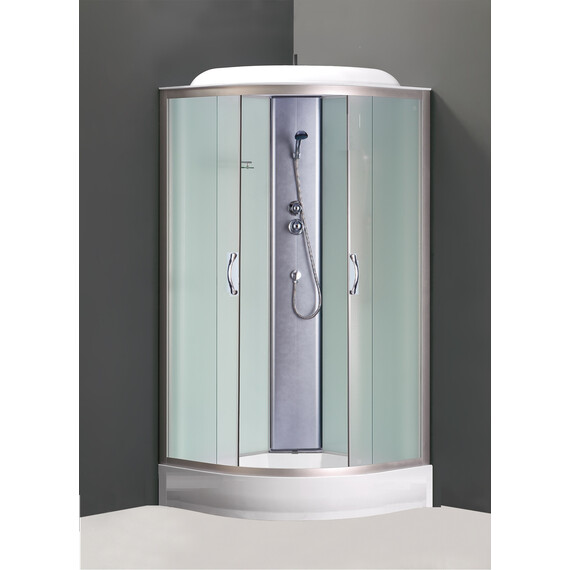 Душевая кабина Loranto CS-6691 F 90х90 см, хром/матовое - фото 2