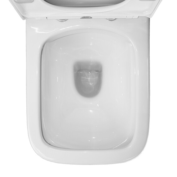 Унитаз-компакт безободковый Azario Alba AZ-8323 с крышкой дюропласт - фото 10