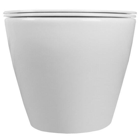 Унитаз подвесной безободковый Azario Grado AZ-0046-N с тонкой крышкой микролифт, Цвет производителя: белый - фото 16