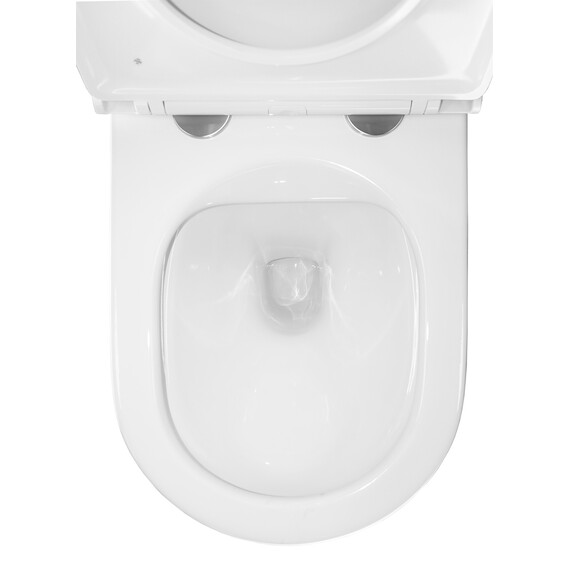 Унитаз подвесной безободковый Azario Teramo 0053 с крышкой микролифт, Цвет производителя: белый - фото 8