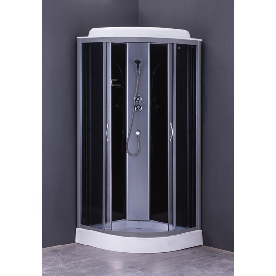 Душевая кабина Loranto CS-6611 G 100х100 см, хром/тонированное - фото 2