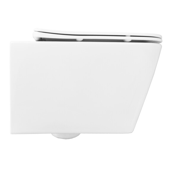 Унитаз подвесной безободковый Azario Boca AZ-2002 с крышкой микролифт, Цвет производителя: белый - фото 6