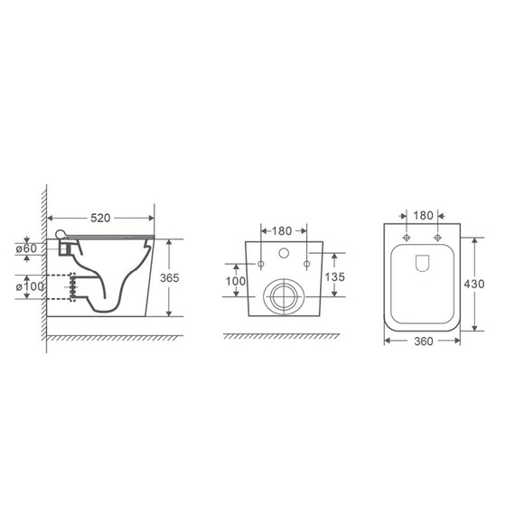 Унитаз подвесной безободковый Azario Boca AZ-2002 с крышкой микролифт, Цвет производителя: белый - фото 13