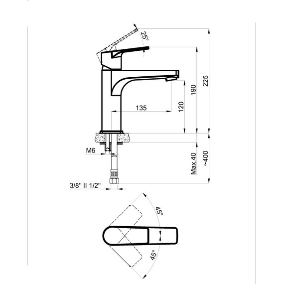 Смеситель для раковины Azario Treya AZ-15684501, Цвет производителя: хром - фото 2