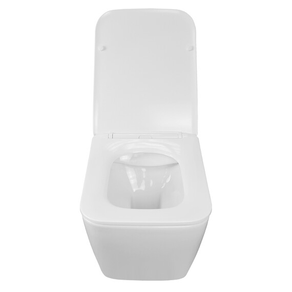 Унитаз подвесной безободковый Azario Boca AZ-2002 с крышкой микролифт, Цвет производителя: белый - фото 4