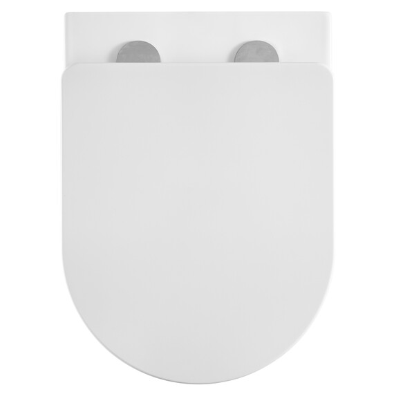 Унитаз подвесной безободковый Azario Grado AZ-0046-UQ1 с тонкой крышкой микролифт (Система смыва торнадо) - фото 5