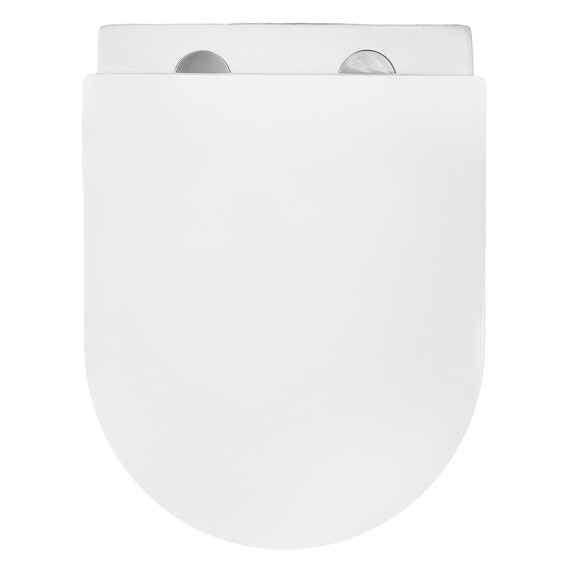 Унитаз подвесной безободковый Azario Uno AZ-2380 с тонкой крышкой микролифт - фото 11