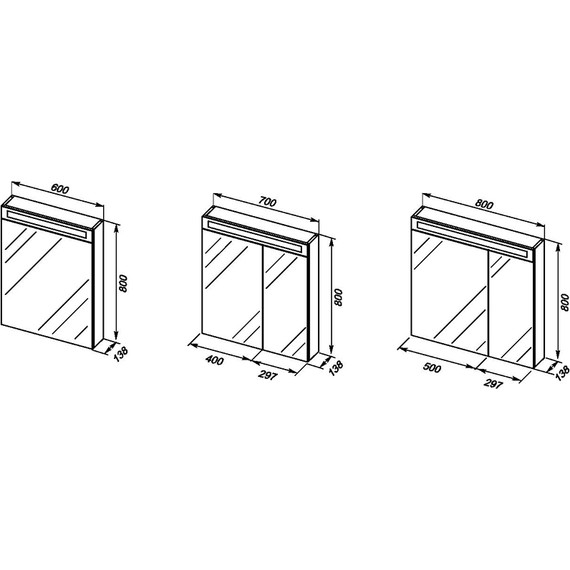 Зеркало-шкаф Dreja Max 70 см 77.9008D, дуб кантри - фото 2