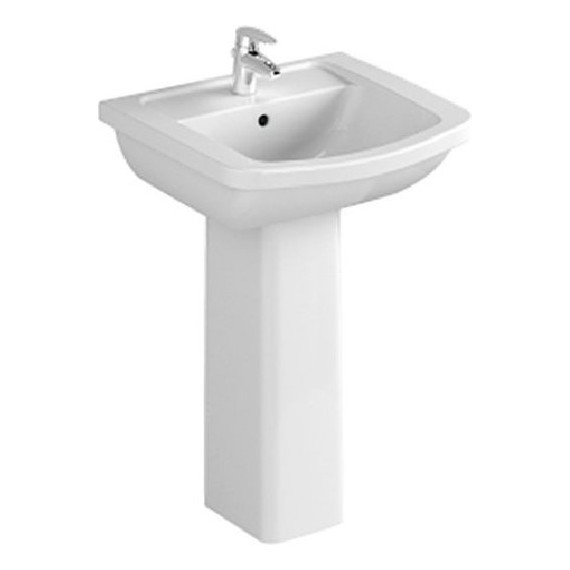 Раковина подвесная с пьедесталом Vitra FORM 300 55 см 9602B003-7650 - фото 