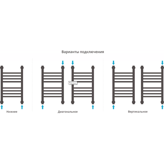 Полотенцесушитель водяной Сунержа Богема+ П10 600x400 мм (прямая перемычка) 00-0220-6040 - фото 4