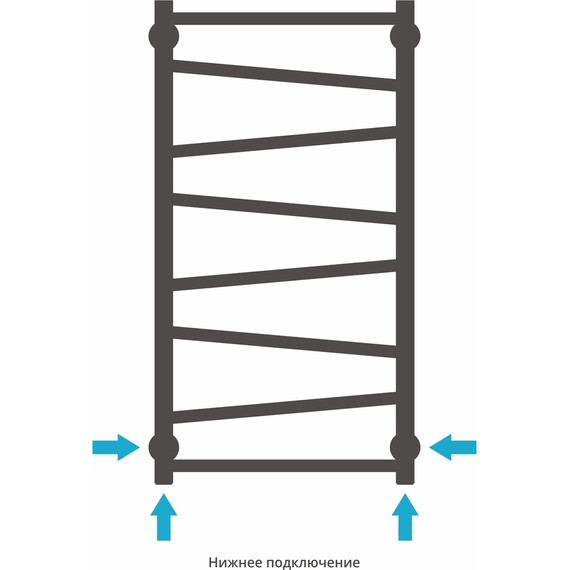 Полотенцесушитель водяной Сунержа Сирокко П10 1000x500 мм 00-0253-1050 - фото 6